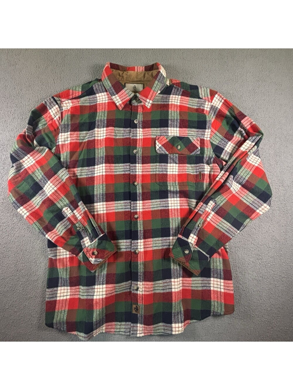Legendary Whitetails Plaid Flannel Shirt Mens 2XL Multicolor Corduroy Button Up